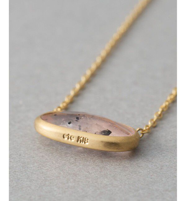 ete「[デュー] K18YG ローズクォーツ ネックレス」|ネックレス|