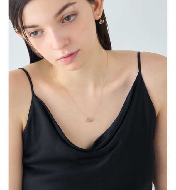 ete「[デュー] K18YG ローズクォーツ ネックレス」|ネックレス|