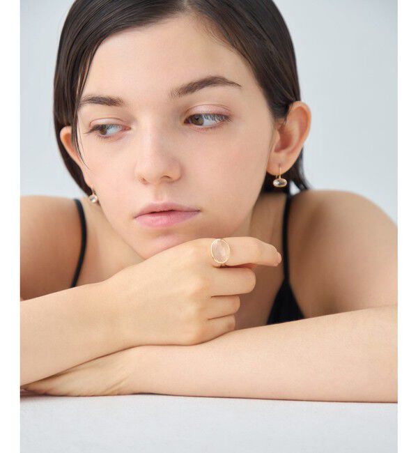 ete「[デュー] K18YG クォーツ リング」|リング|