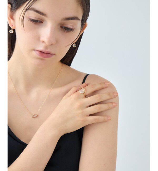 ete「[デュー] K18YG クォーツ リング」|リング|