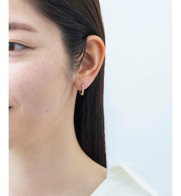 Jouete「フープイヤリング ジルコニア」|イヤリング|