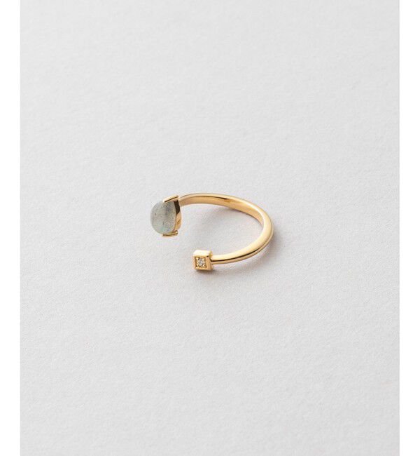 Jouete「[フォークリング] ラブラドーライト&times;ジルコニア」|リング|