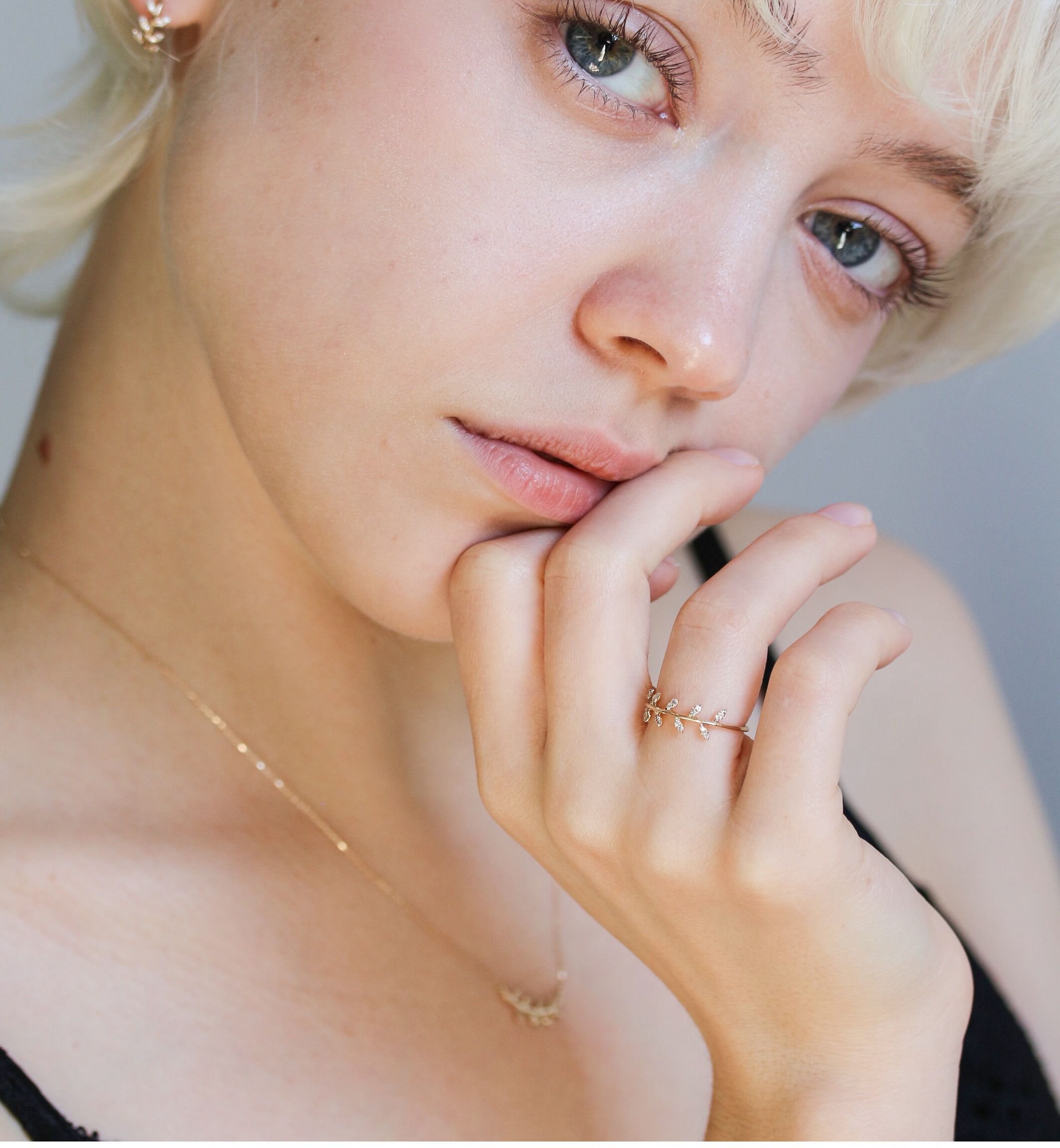  「ダイヤモンド サピン リング | K10YG」|リング|