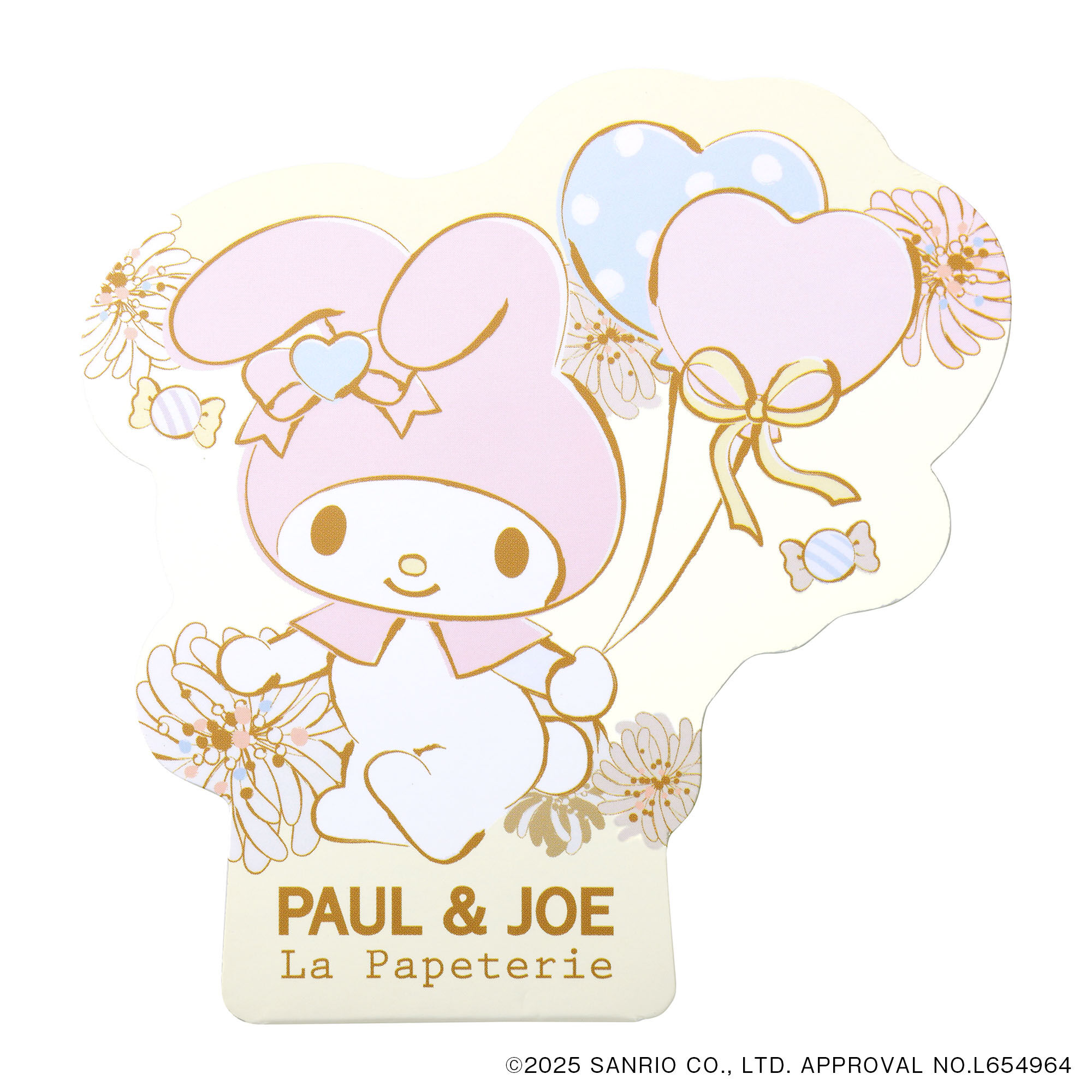 PAUL&JOE「ダイカットメモ／ポール＆ジョーｘマイメロディ」|ステーショナリー|ホワイト