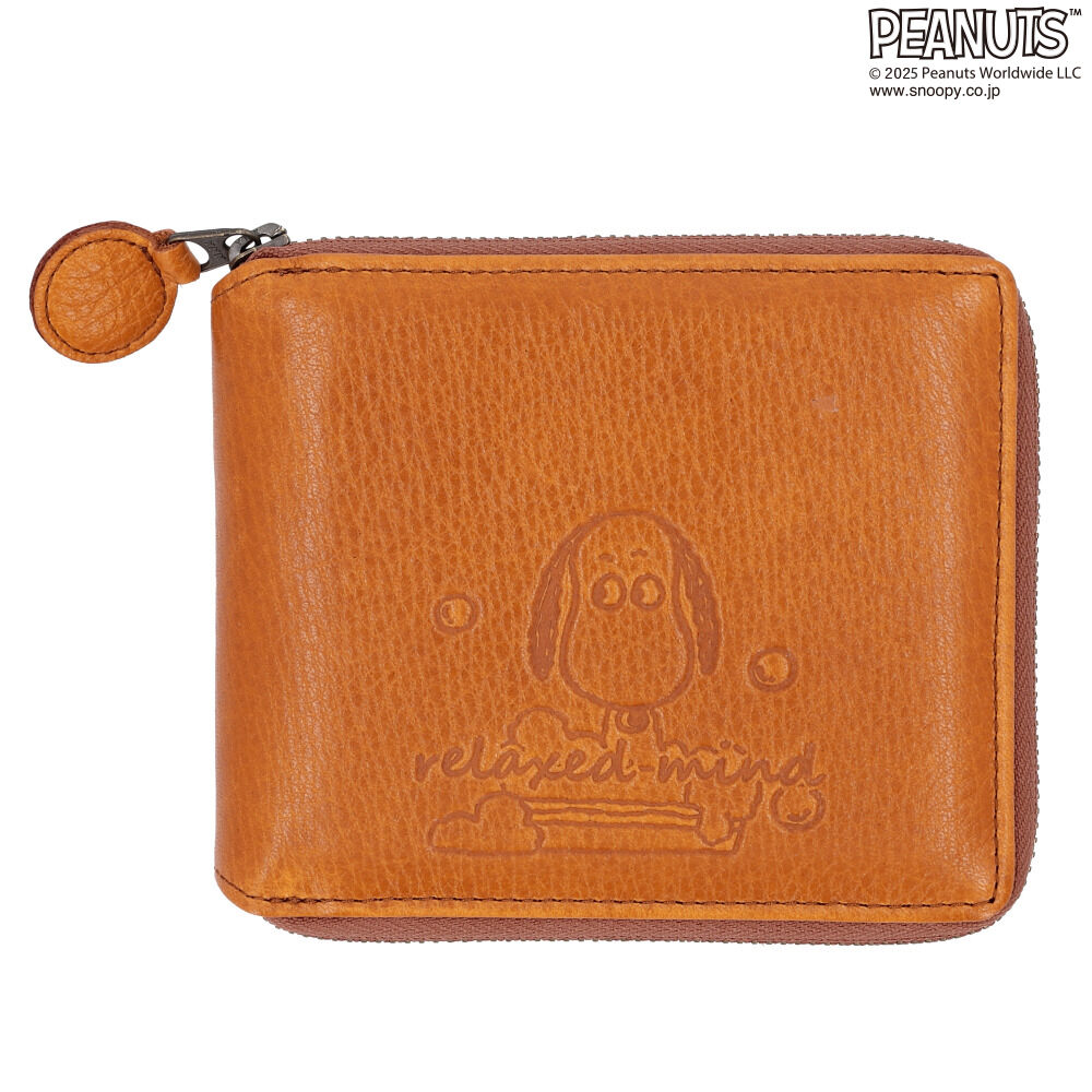 BACKYARD FAMILY「スヌーピー 財布 PEANUTS 7347 通販 二つ折り財布 二つ折り 2つ折り財布 さいふ」|財布|オレンジ1