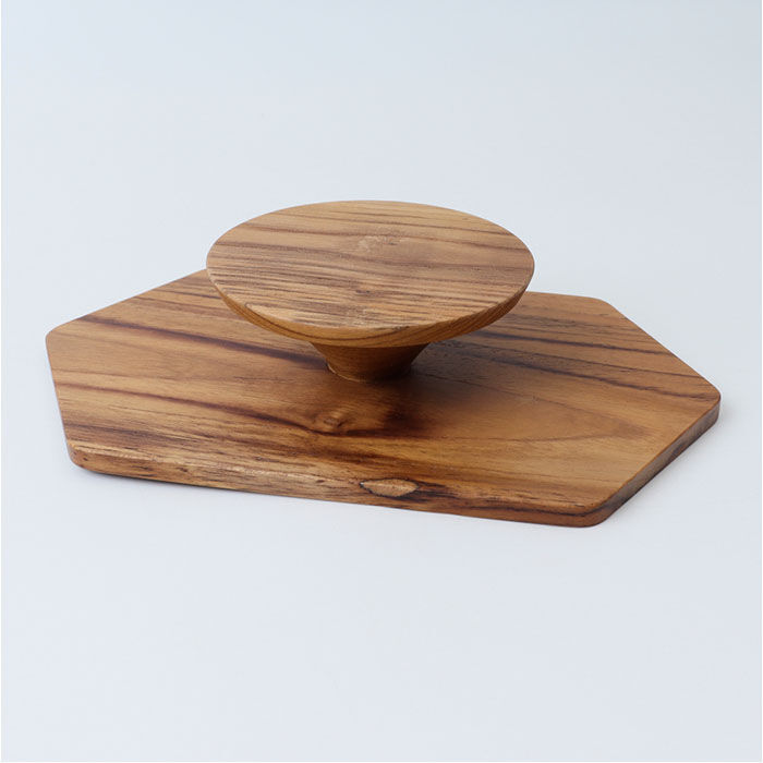 BACKYARD FAMILY「コンポート ヘキサゴン型 横長 木製 通販 トレイ 小物置き 小物入れ 台座 アクセサリー置き」|食器・キッチングッズ|