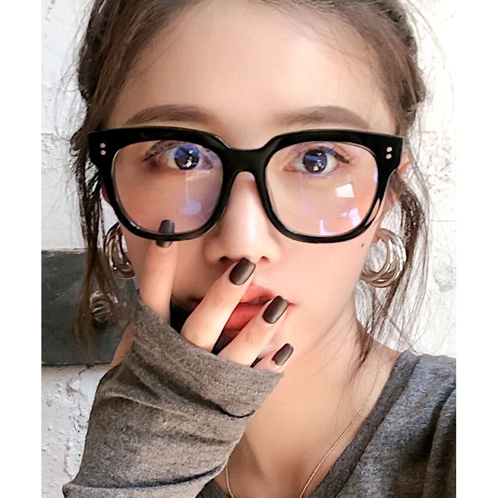 BACKYARD FAMILY「伊達メガネ おしゃれ レディース 通販 伊達眼鏡 小顔 ファッショングラス クリアメガネ 大きい」|その他|ブラック1