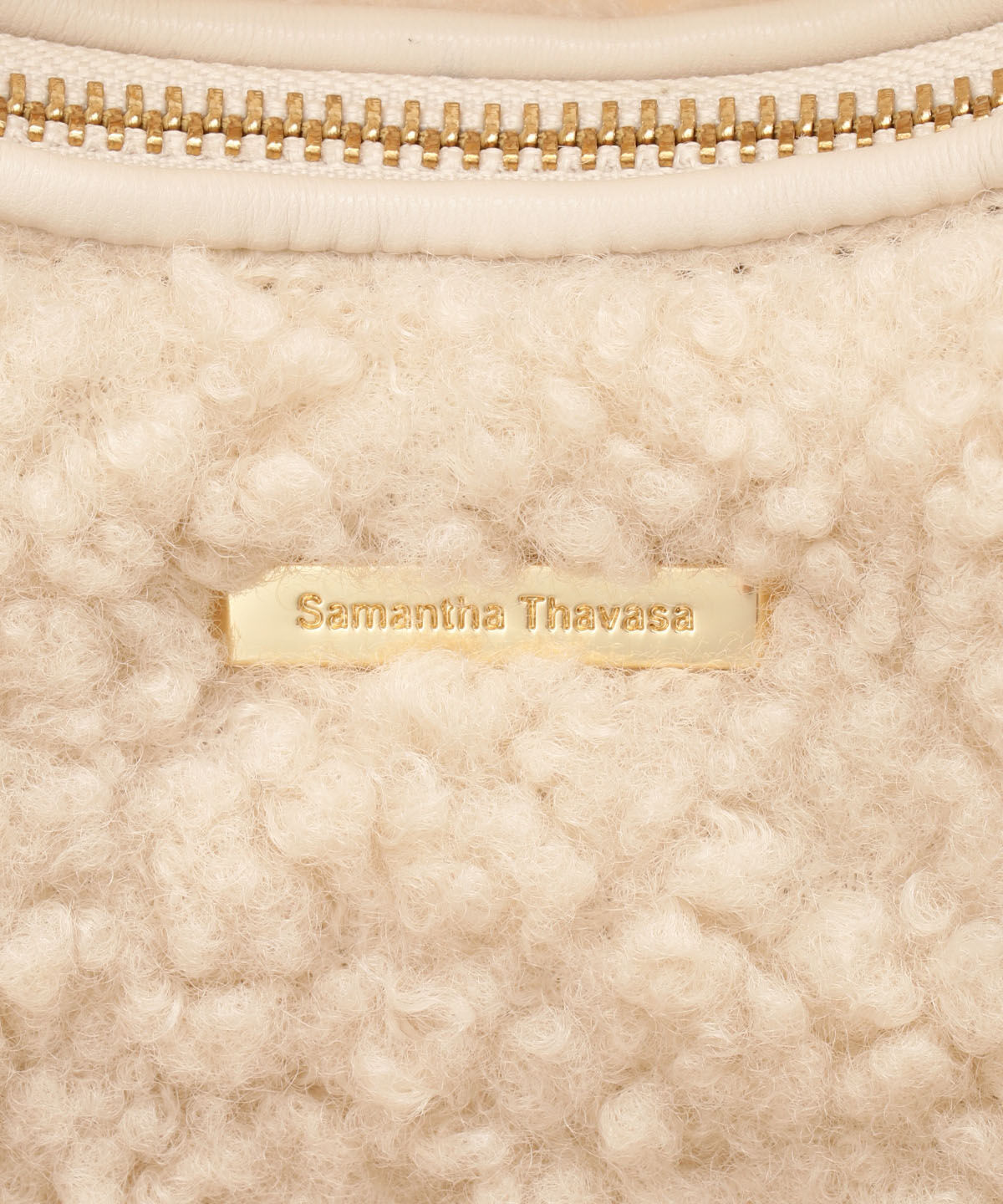 Samantha Thavasa「カールファー ハーフムーンバッグ」|ハンドバッグ|