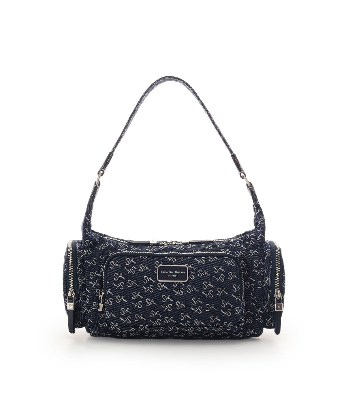 Samantha Thavasa「Denim ST Jacquard Ⅱ ショルダーバッグ」|ショルダー・メッセンジャー|ネイビー