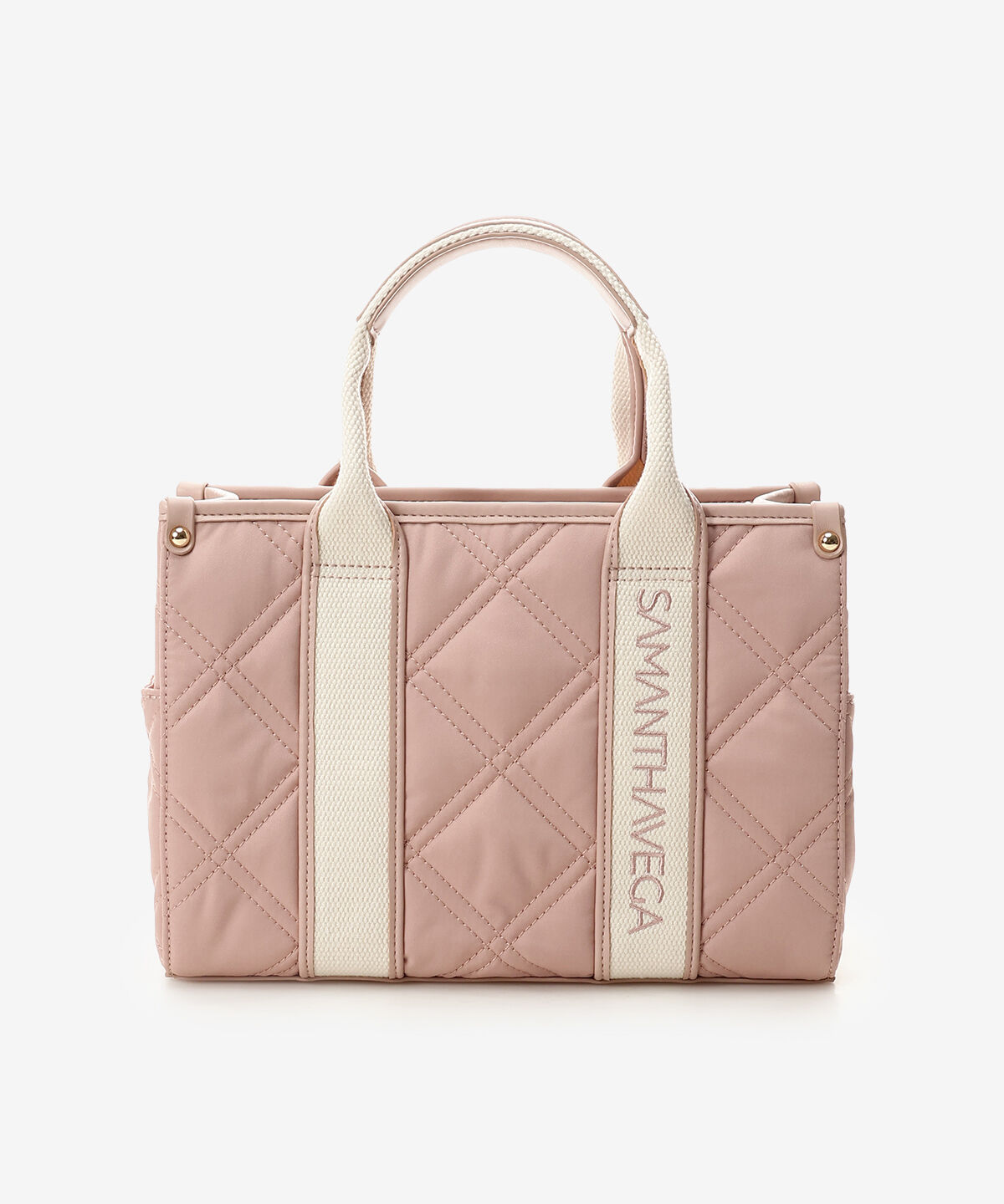 Samantha Vega「ロゴテープキルティングハンドバッグ（小）」|ハンドバッグ|