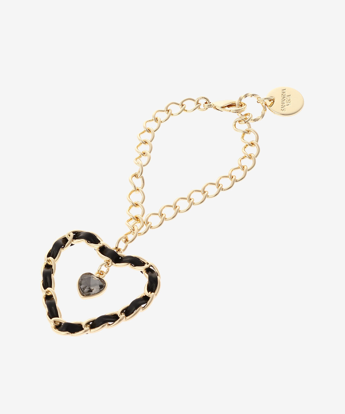 Samantha Vega「ビジューハートチャーム」|チャーム・キーホルダー|ブラック