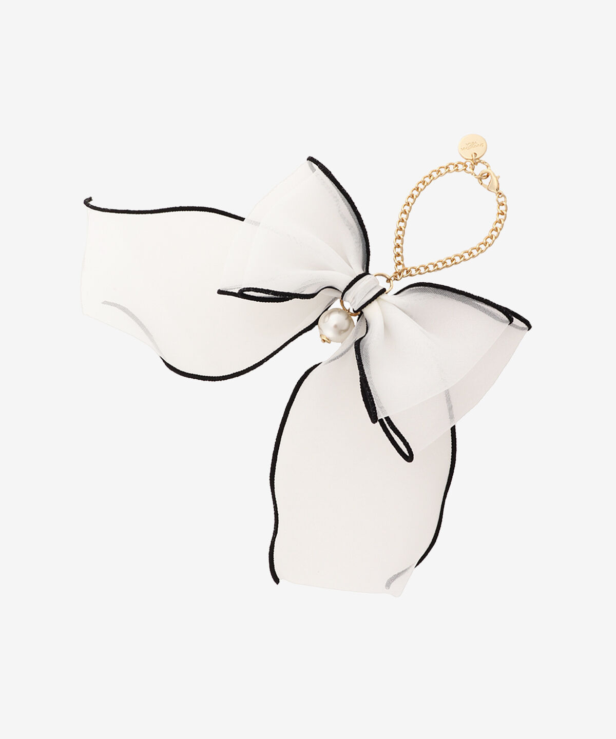 Samantha Vega「オーガンジーリボンチャーム（ブラック）」|チャーム・キーホルダー|ホワイト