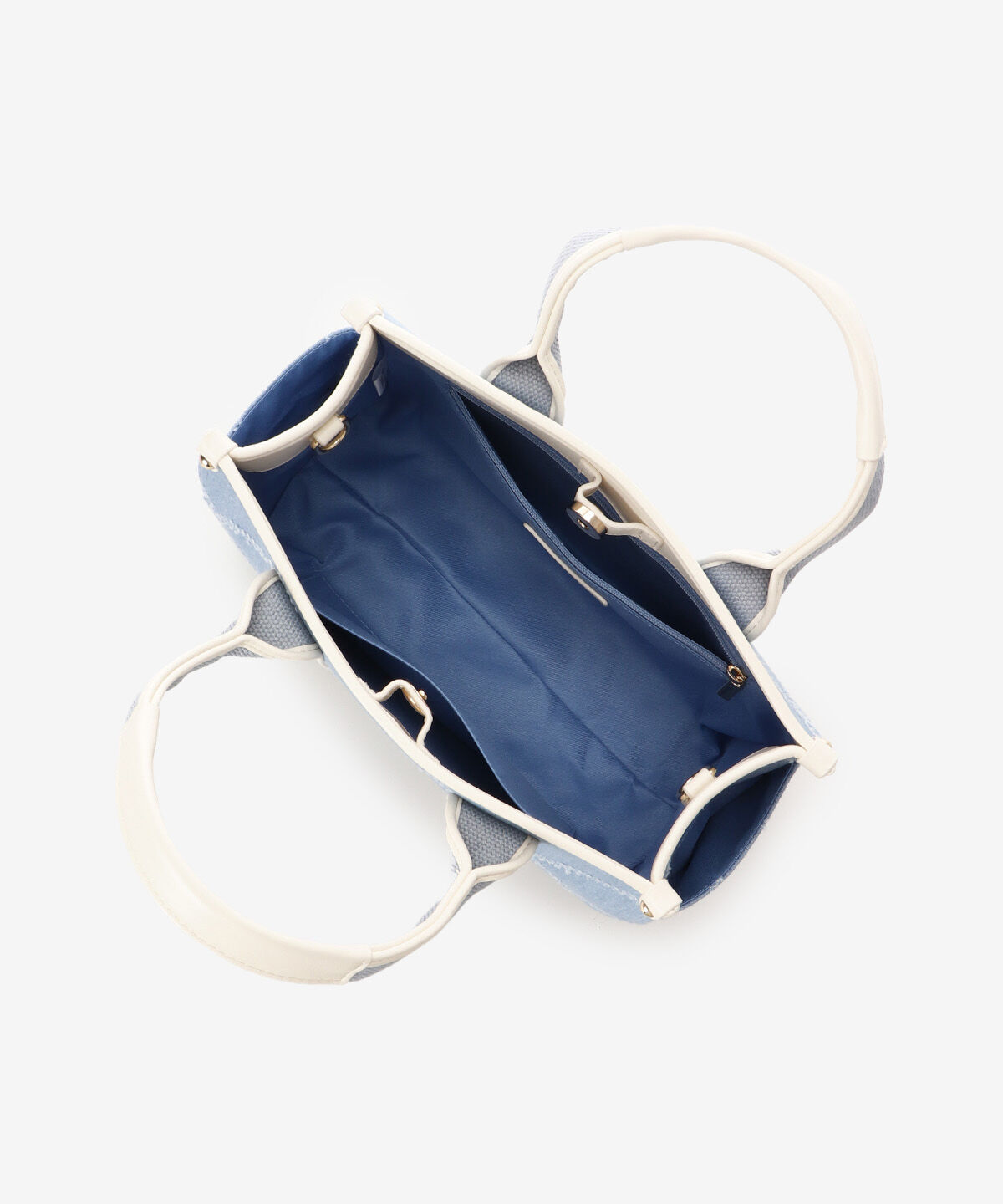 Samantha Vega「ロゴテープデニム風トート（小）」|ハンドバッグ|