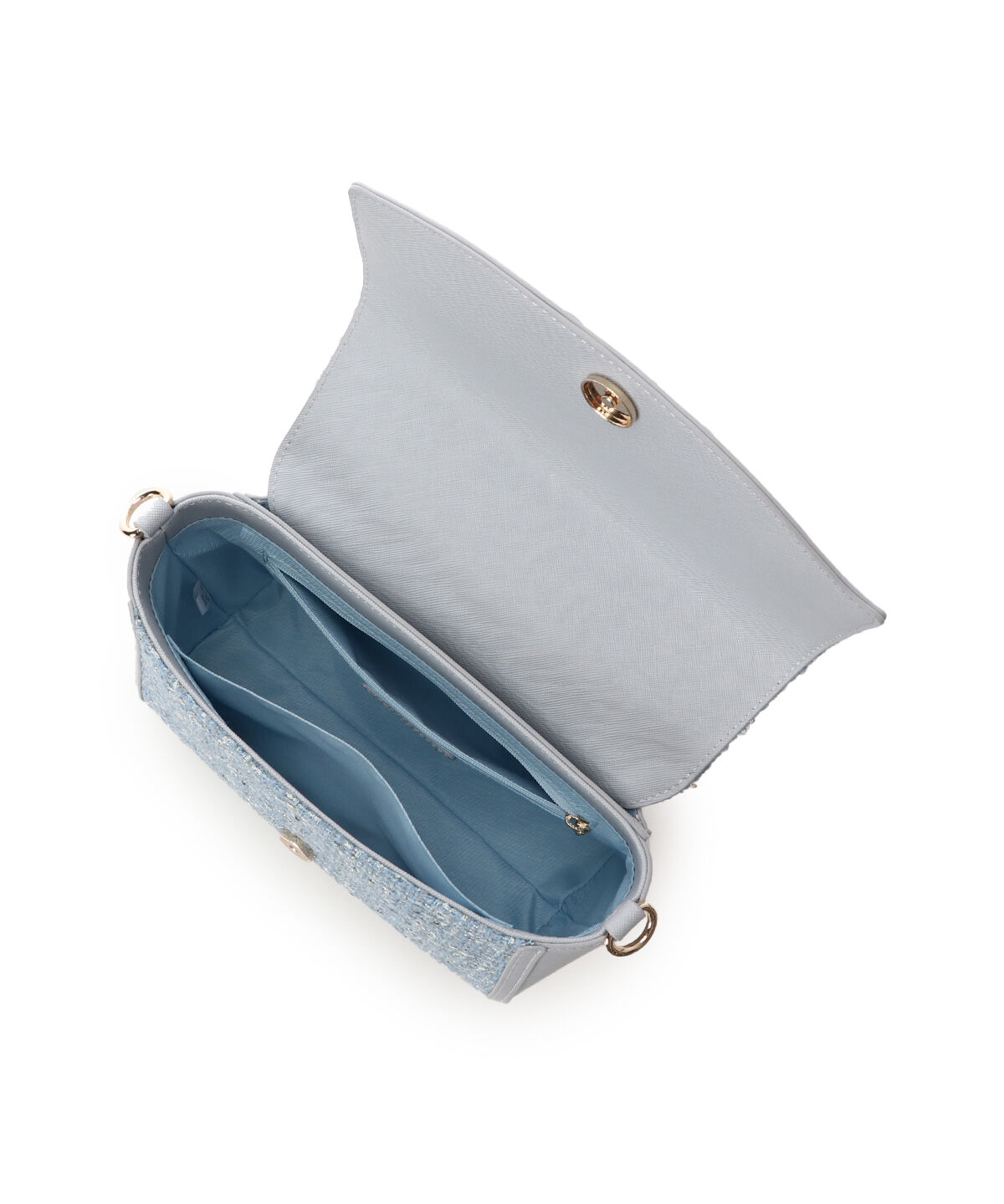 Samantha Vega「ツイードアクセントリボンショルダーバッグ」|ショルダー・メッセンジャー|