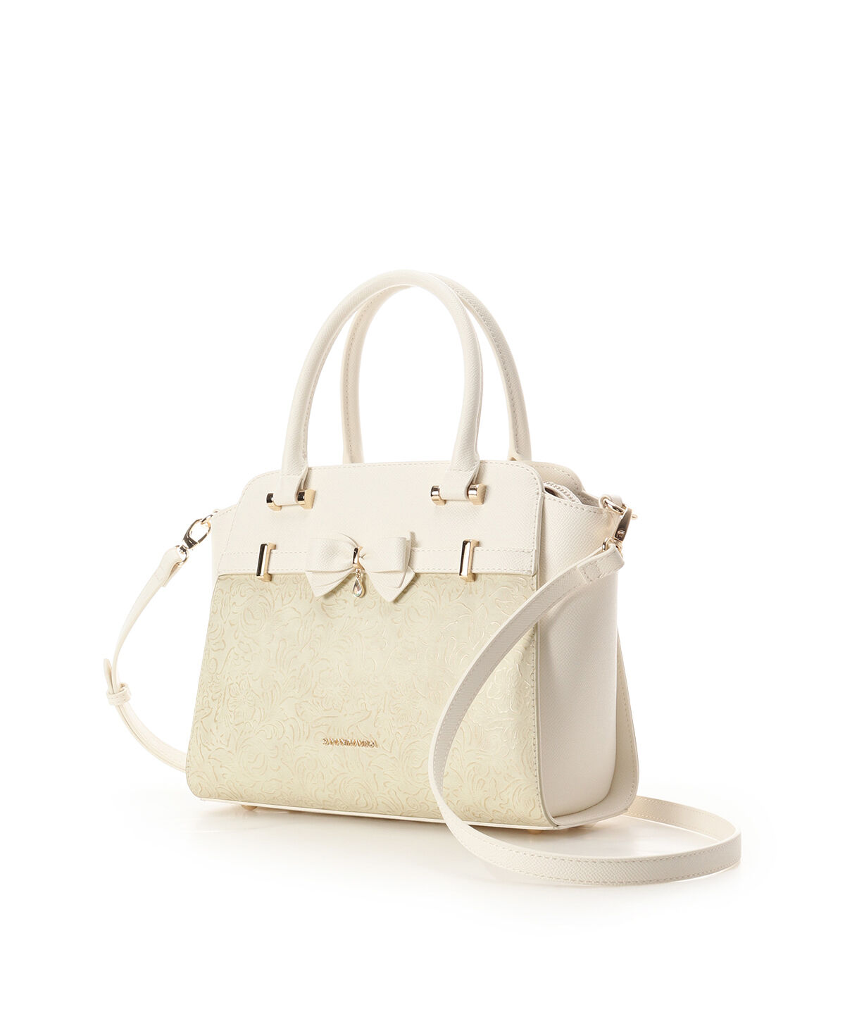 Samantha Vega「フローラルアクセントリボンハンドバッグ」|ハンドバッグ|