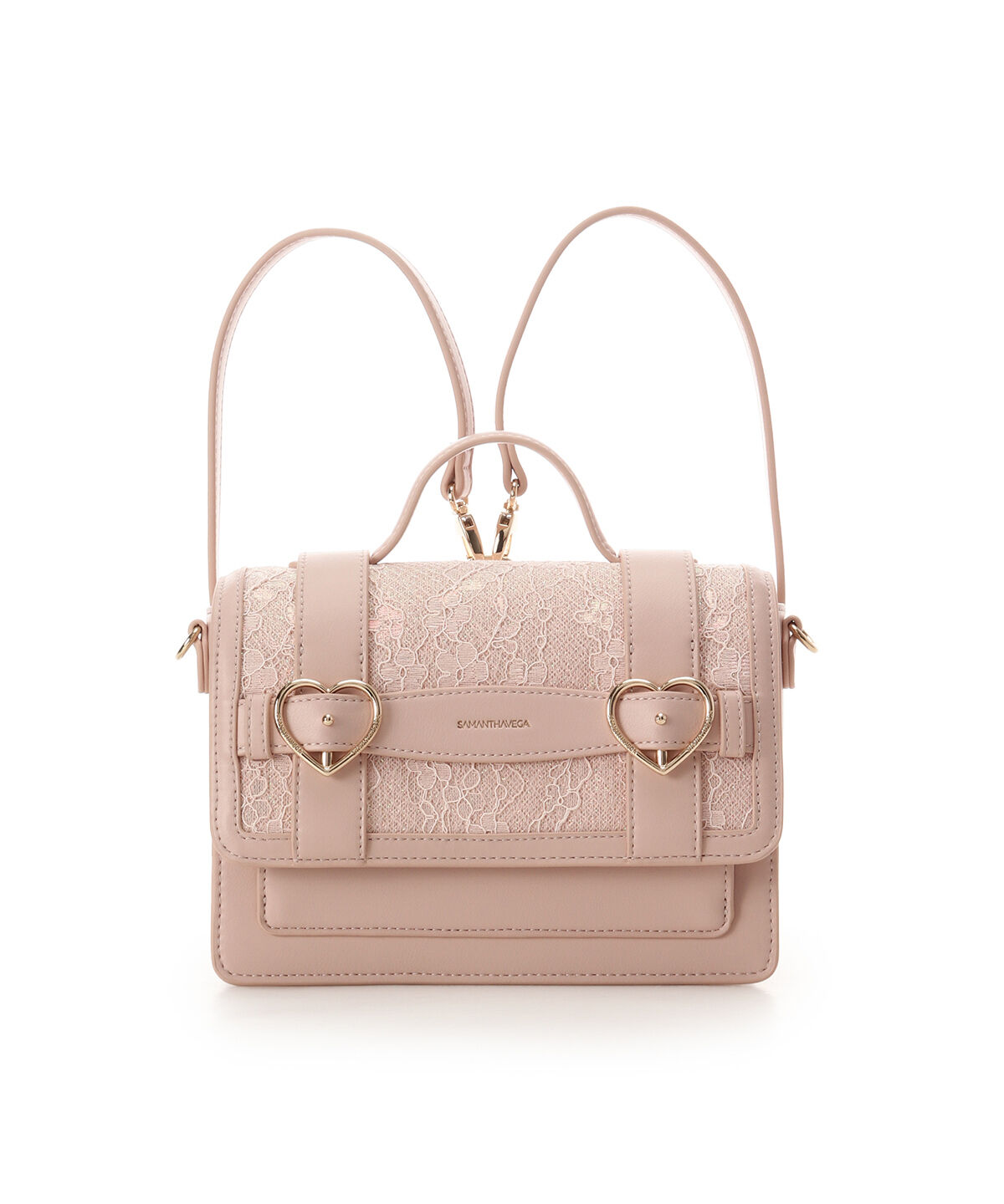 Samantha Vega「レースハートベルトサッチェルショルダーバッグ」|ショルダー・メッセンジャー|