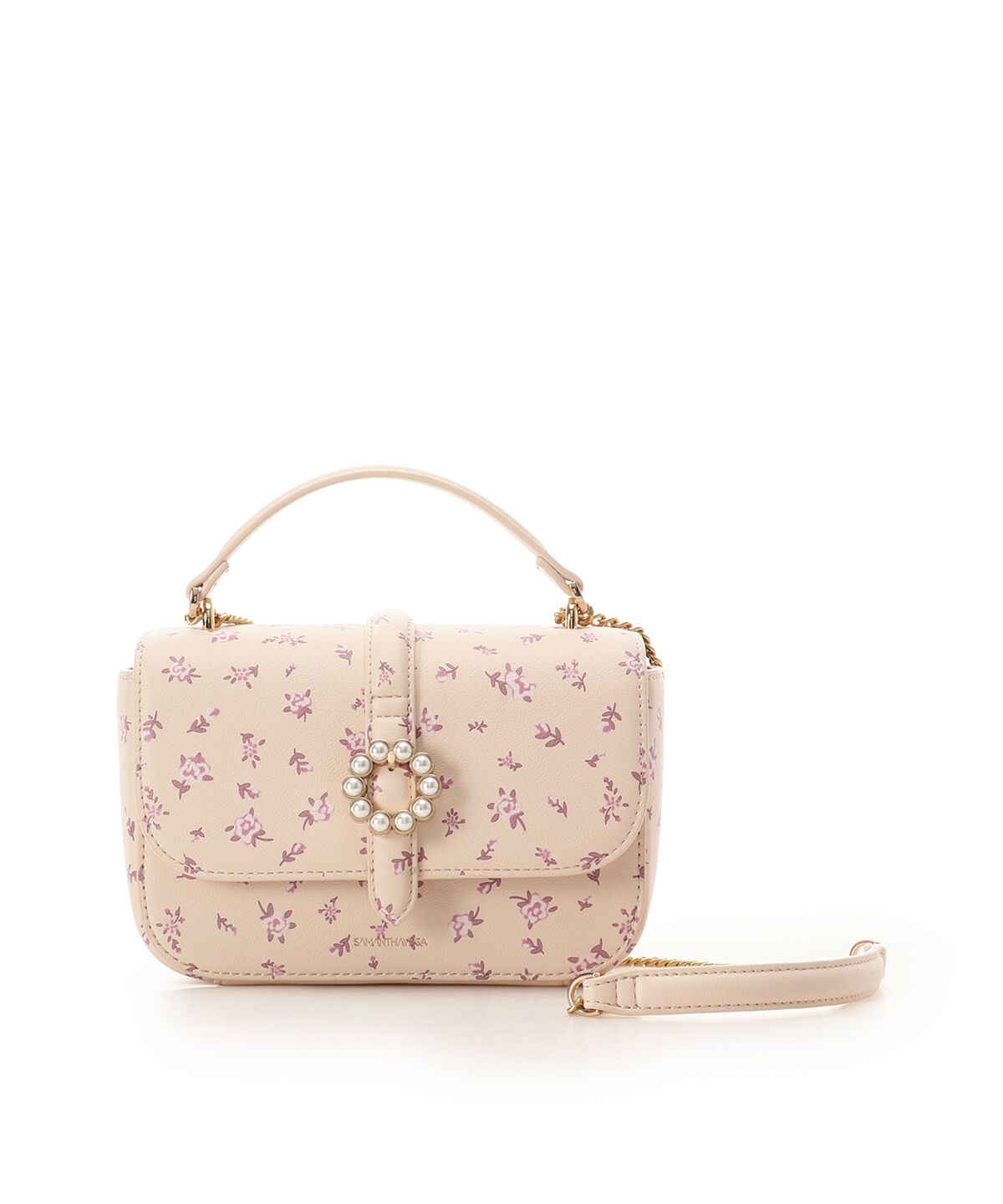 Samantha Vega「サークルパールショルダーバッグ」|ショルダー・メッセンジャー|ピンク