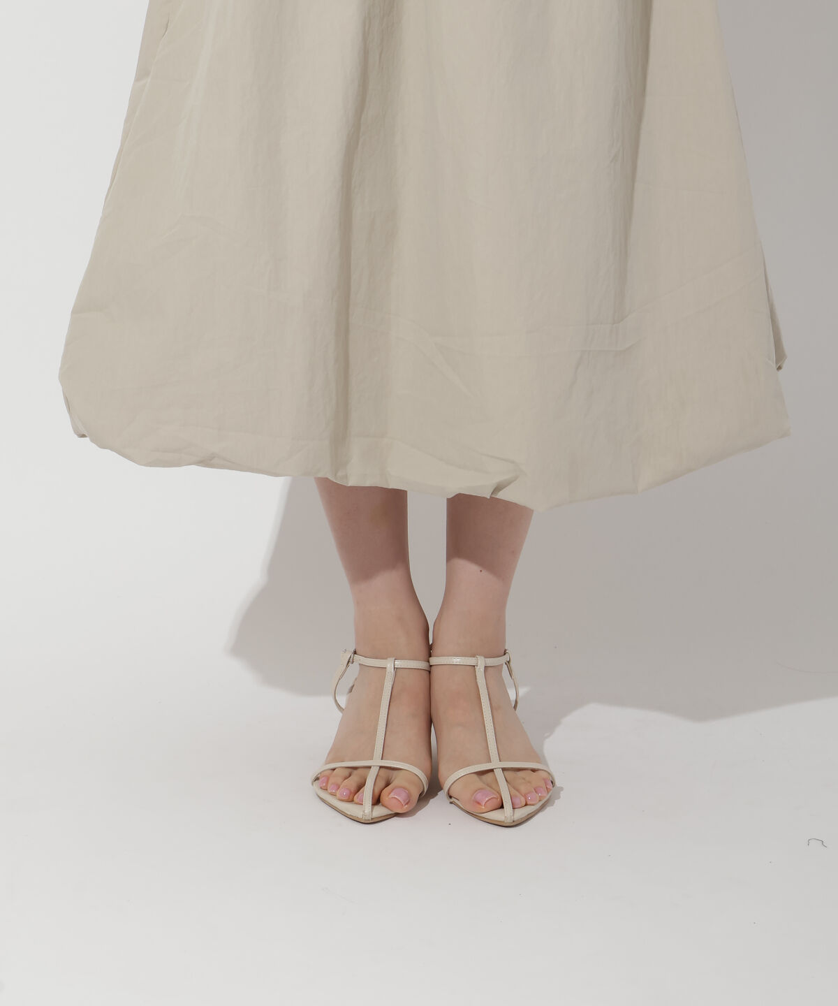 アンドクチュール「裾バルーンラメニットドッキングワンピース」|ワンピース|