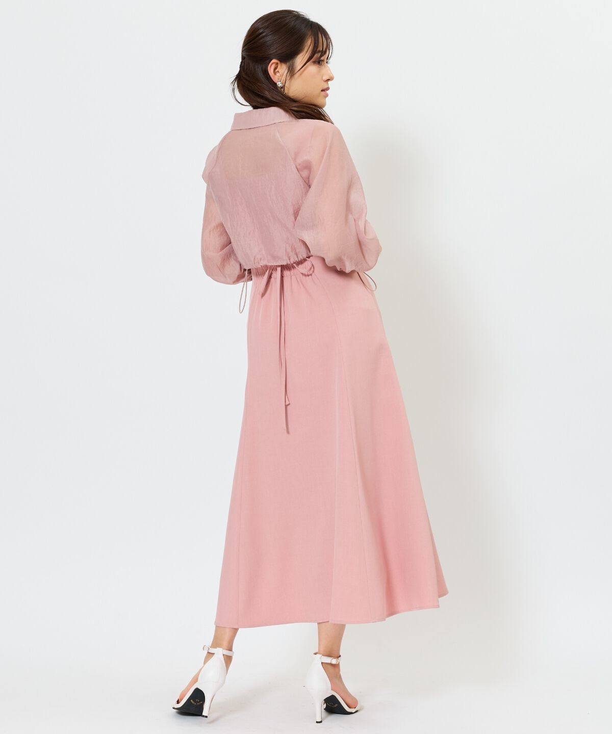 アンドクチュール「シアーシャツ＆ワンピースSET」|ワンピース|