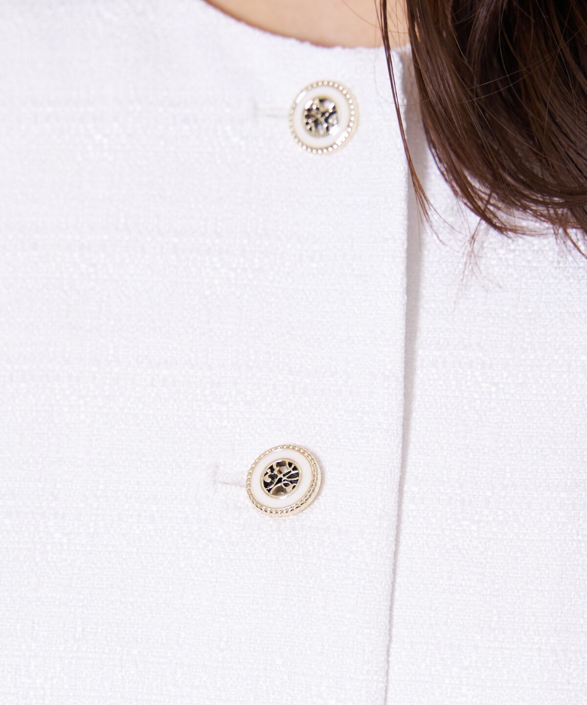 アンドクチュール「ツイードジャケットドッキングワンピース」|ワンピース|