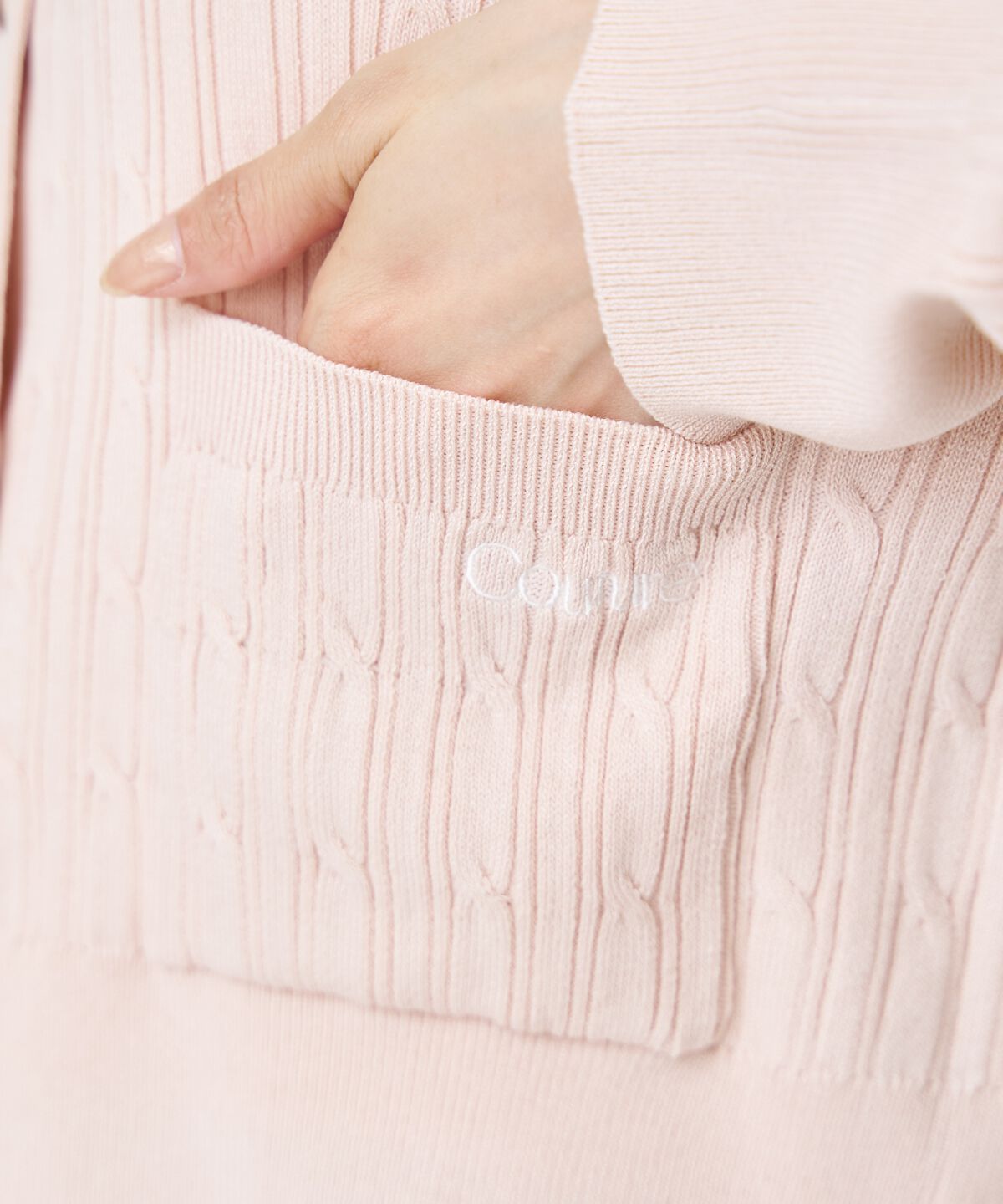 アンドクチュール「ケーブル編みカーディガンアンサンブル」|カーディガン|