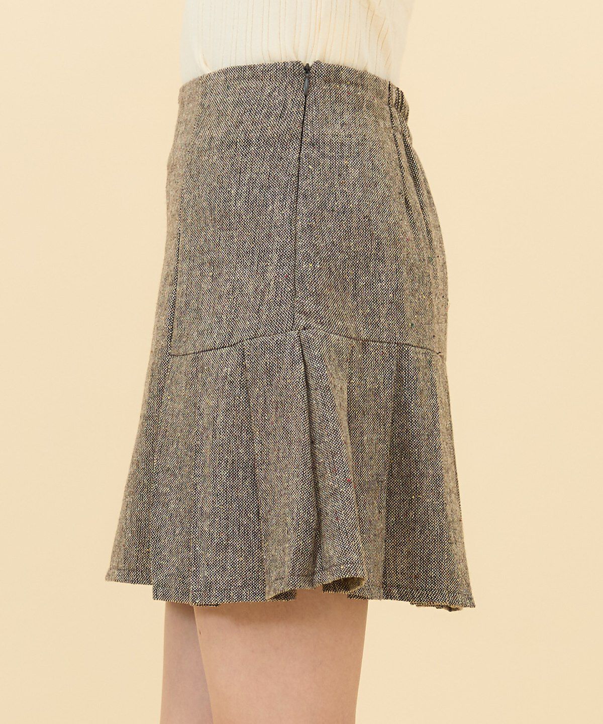 REDYAZEL「ネッププリーツミニスカート」|タイト|