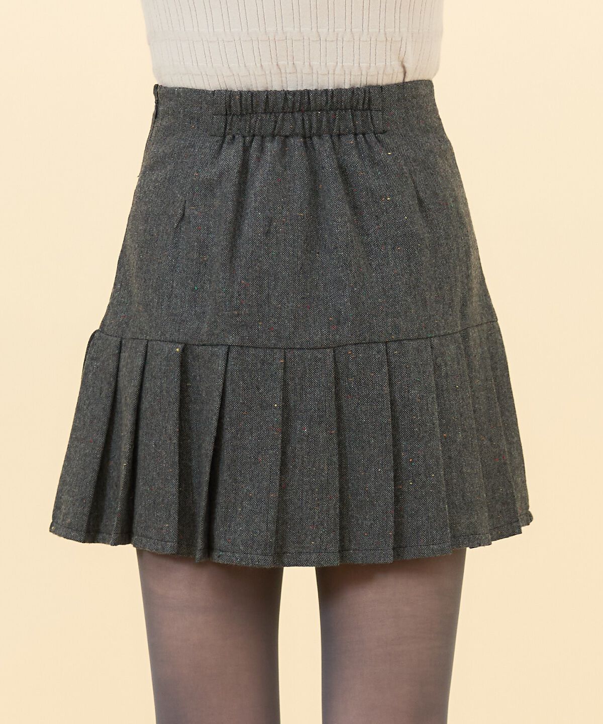 REDYAZEL「ネッププリーツミニスカート」|タイト|