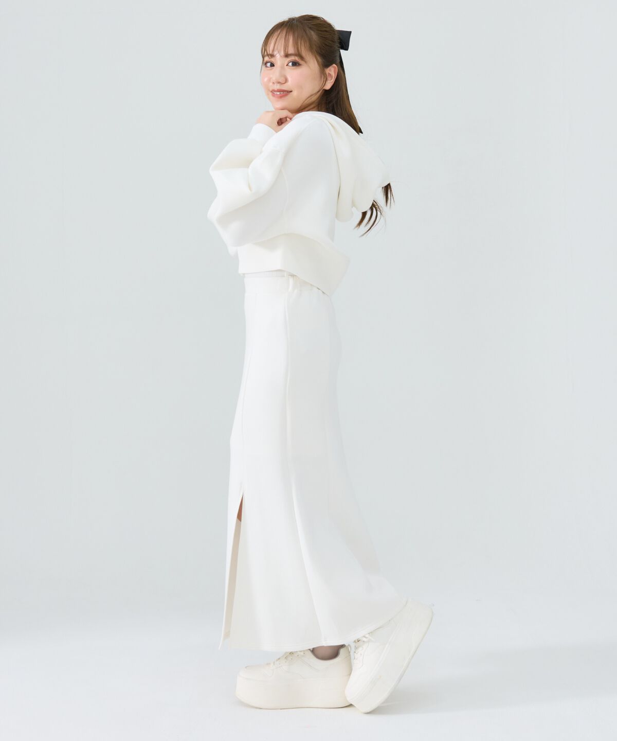 REDYAZEL「ダンボールマーメイドロングスカート」|フレア|