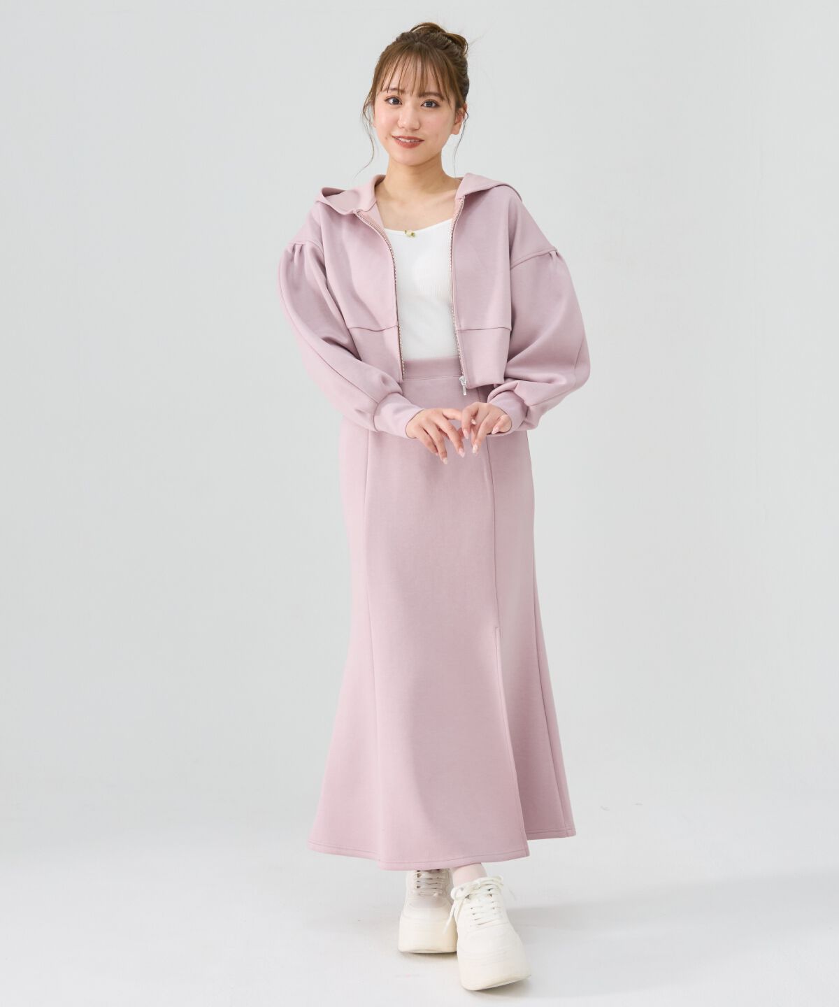 REDYAZEL「ダンボールマーメイドロングスカート」|フレア|