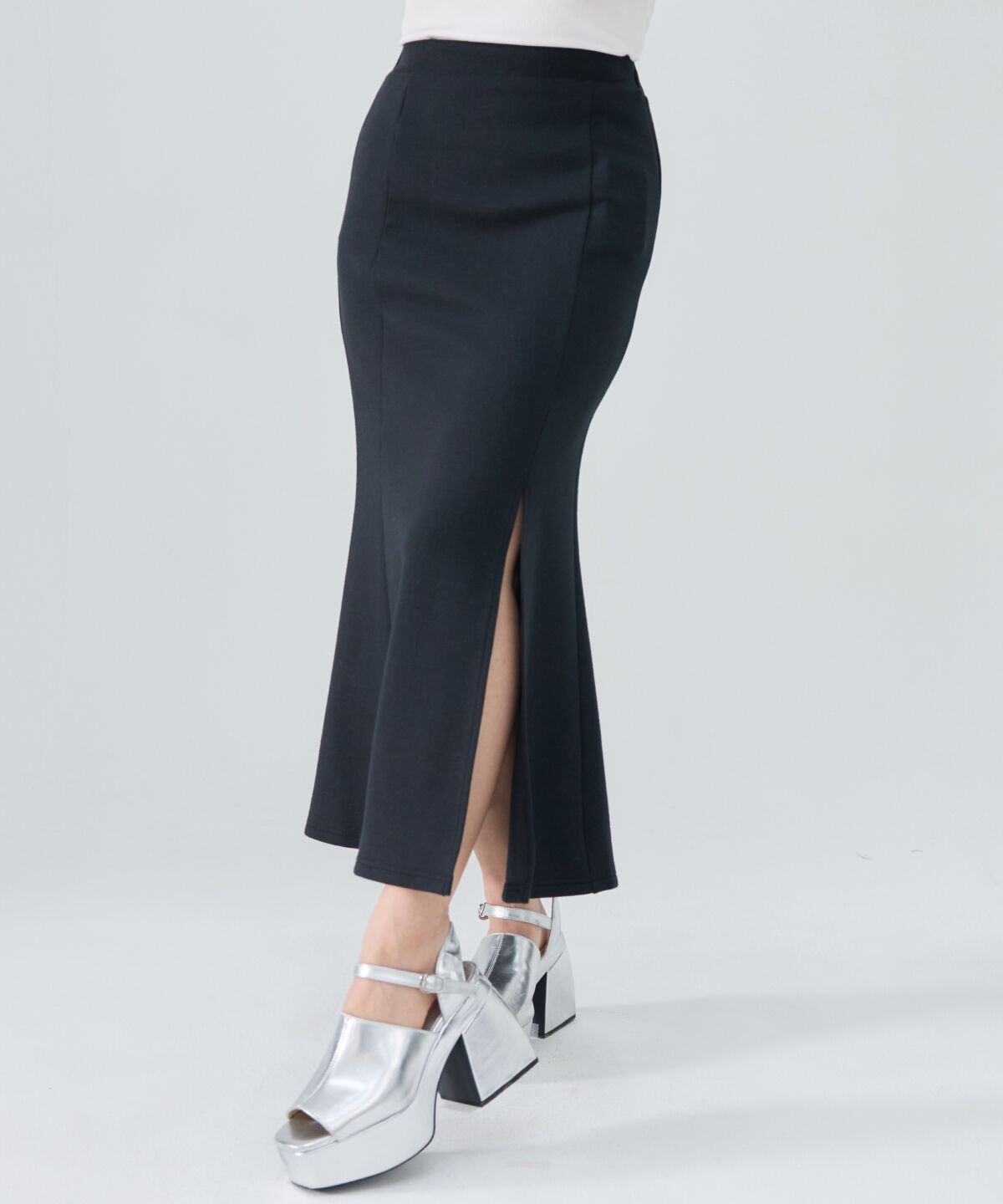 REDYAZEL「ダンボールマーメイドロングスカート」|フレア|