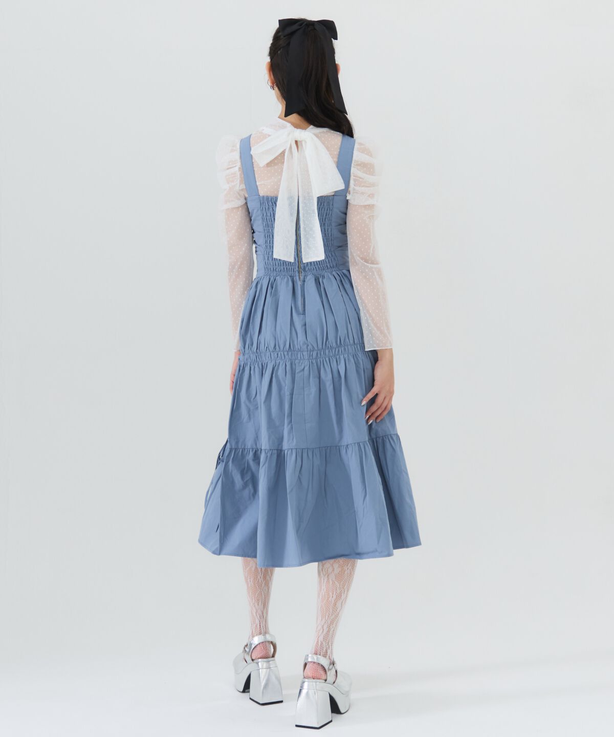 REDYAZEL「シャーリングティアードキャミワンピース」|ワンピース|