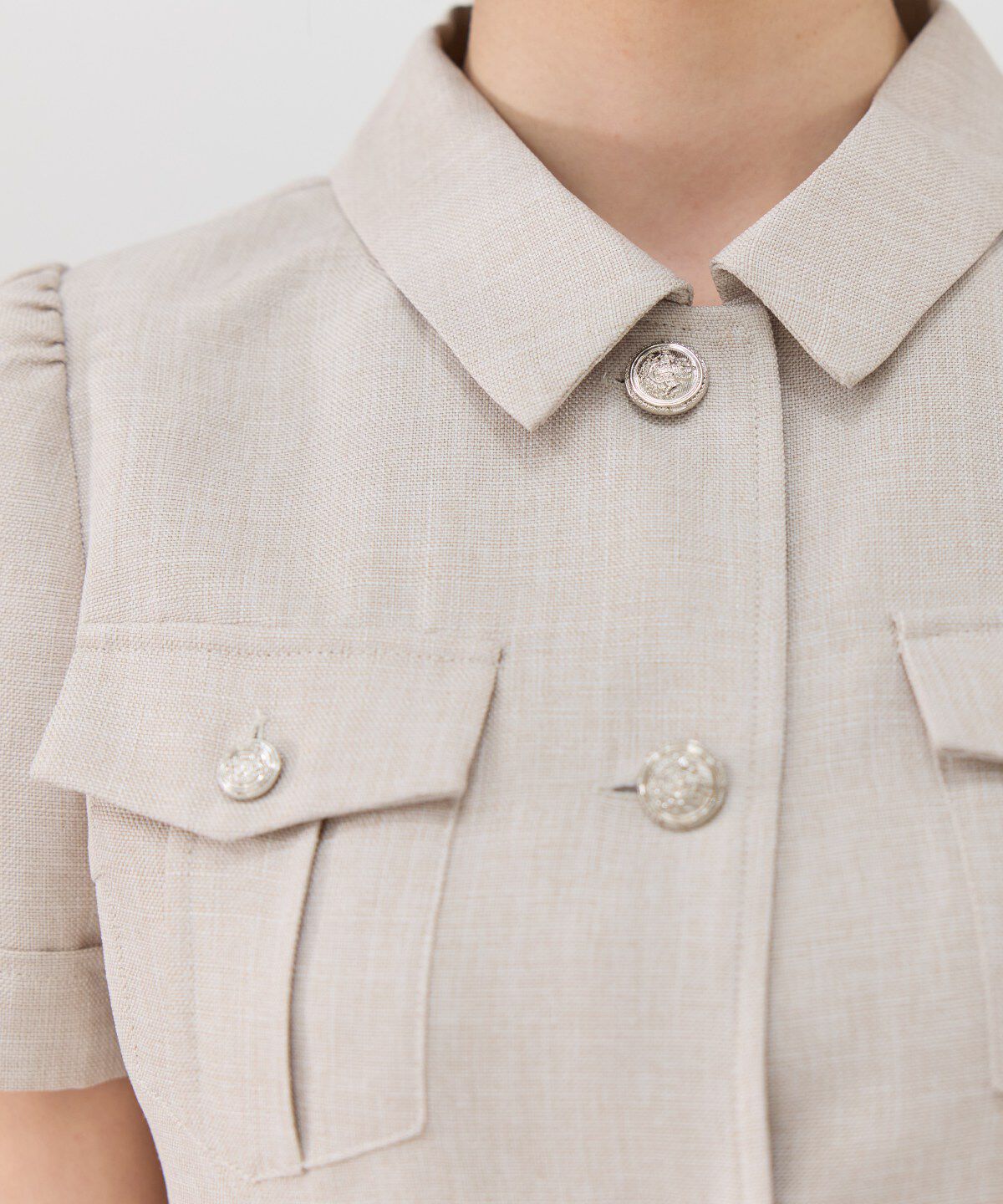 REDYAZEL「エンブレムボタンシャツワンピース」|ワンピース|