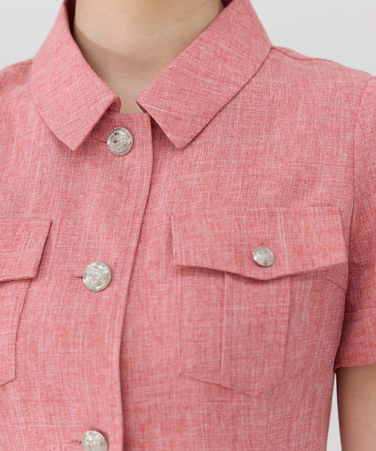 REDYAZEL「エンブレムボタンシャツワンピース」|ワンピース|