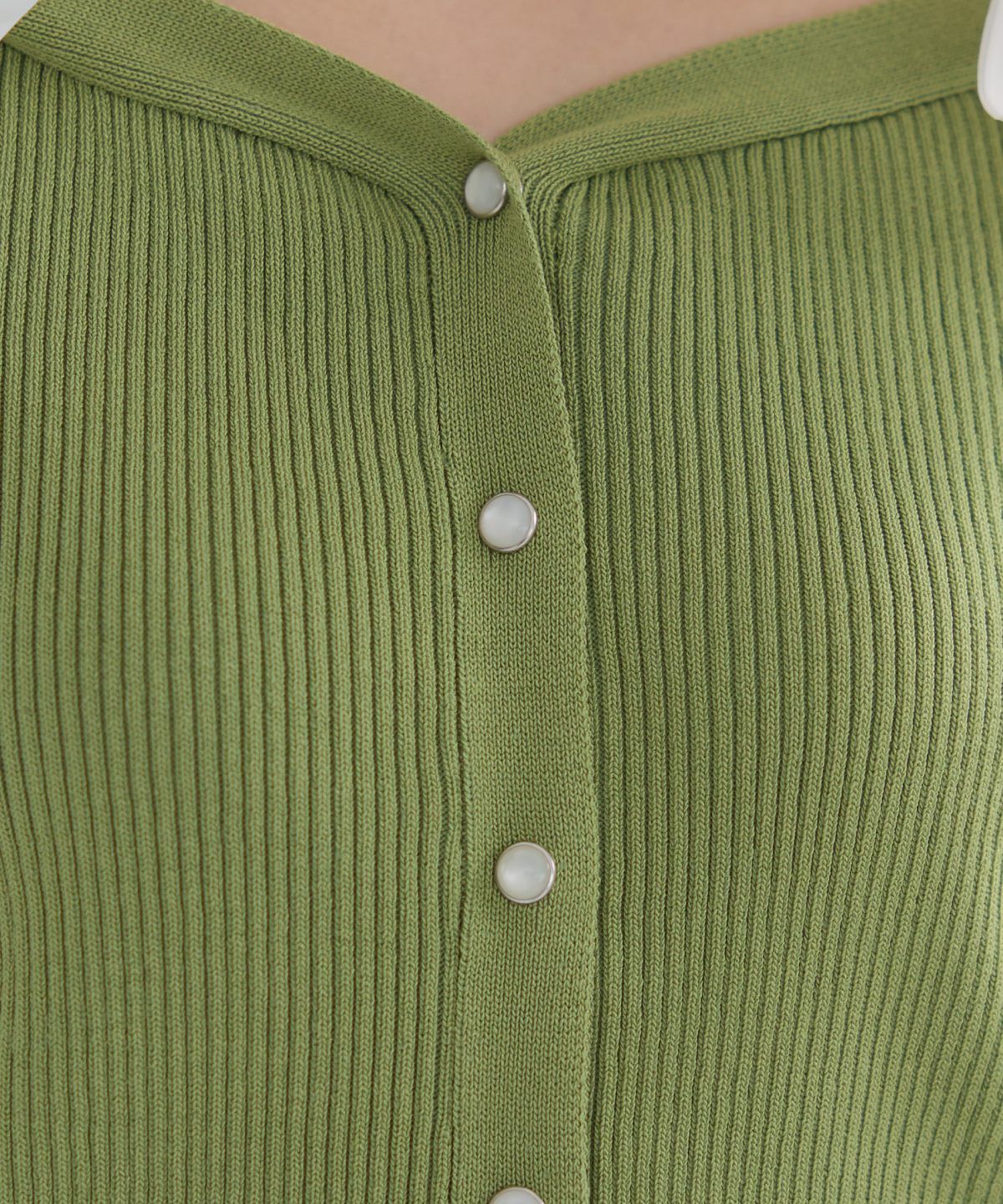 REDYAZEL「ショルダーリボンオフショルニットトップス」|カーディガン|