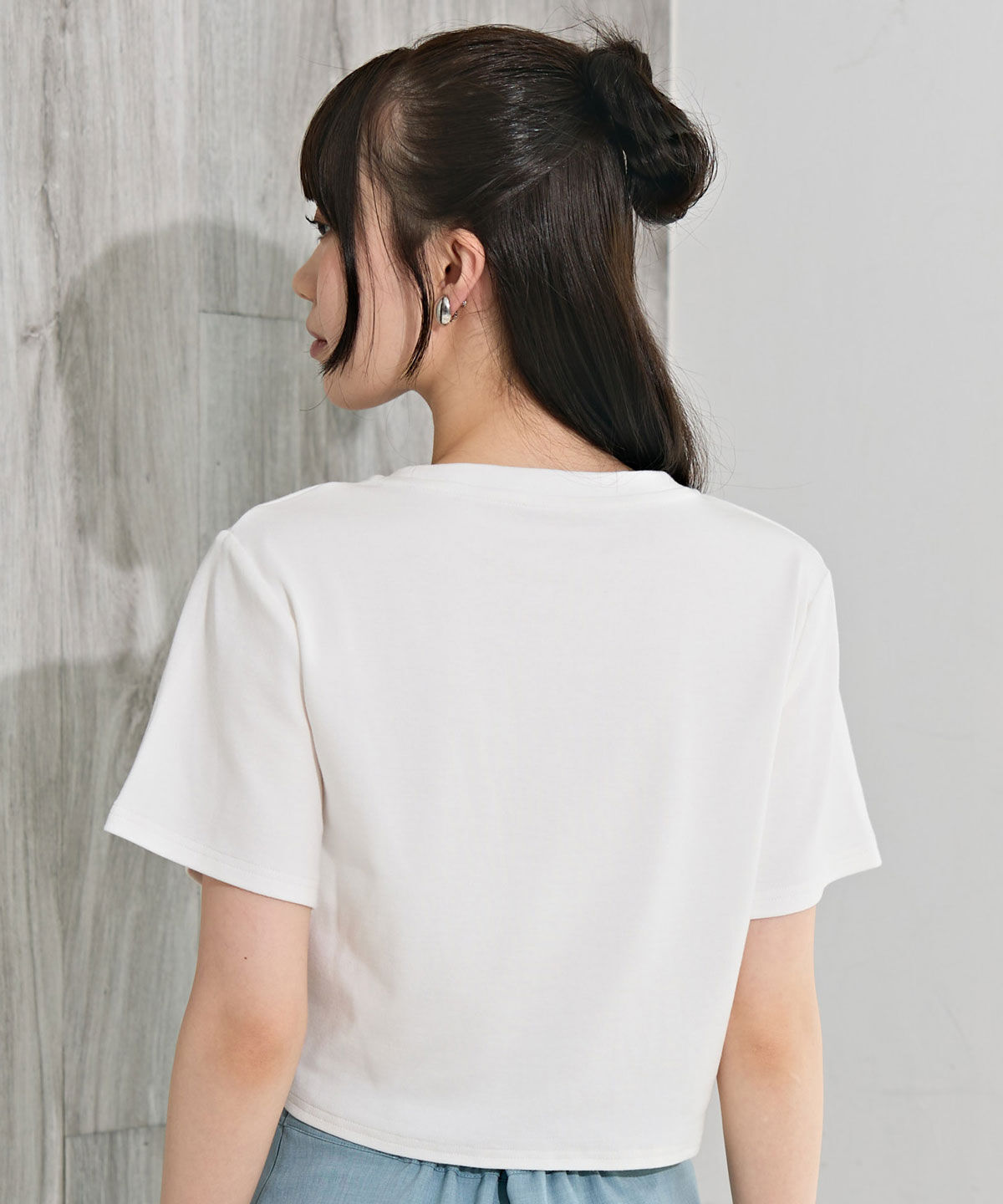 REDYAZEL「フロントリボンTシャツ」|Tシャツ・カットソー|