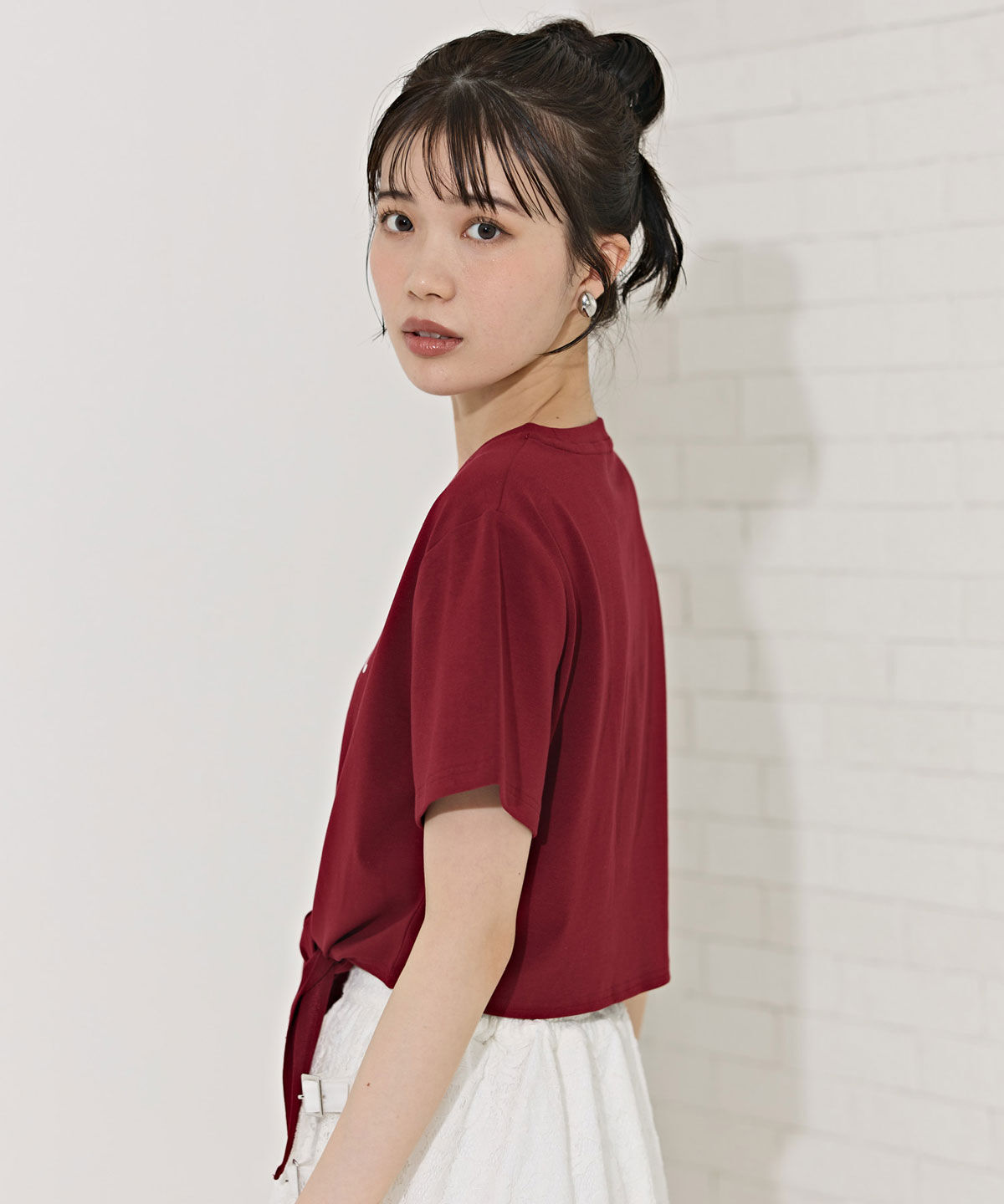 REDYAZEL「フロントリボンTシャツ」|Tシャツ・カットソー|