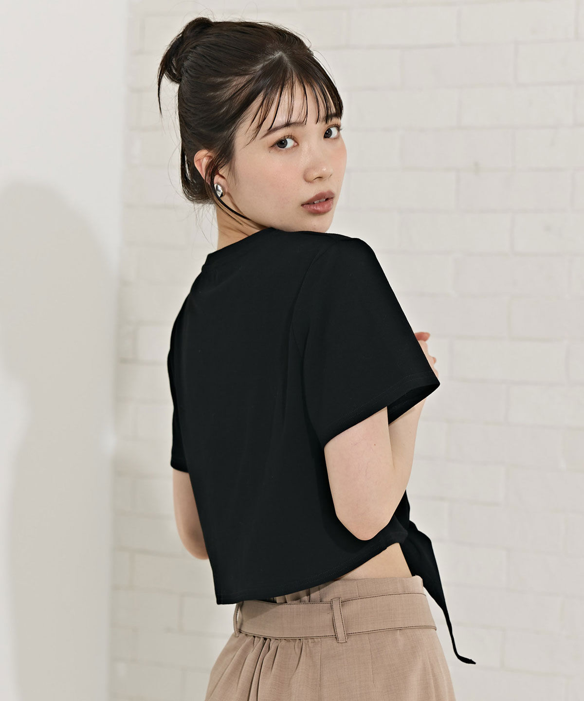 REDYAZEL「フロントリボンTシャツ」|Tシャツ・カットソー|