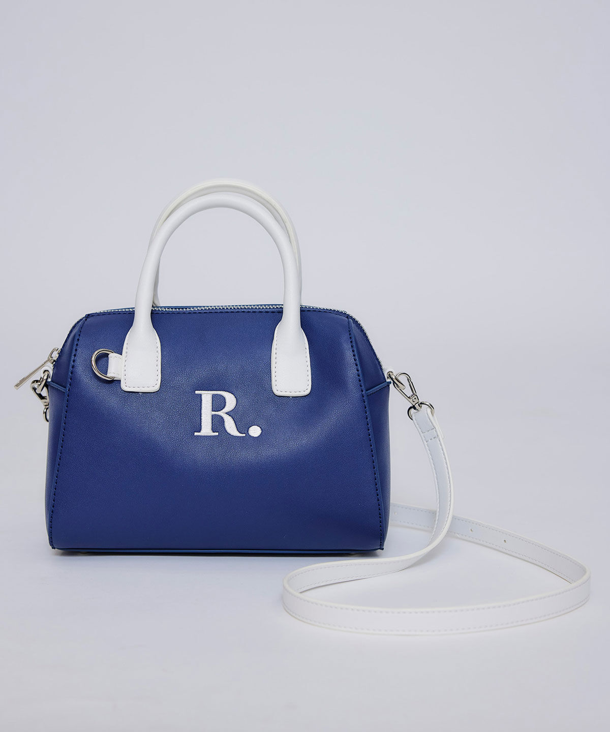 REDYAZEL「R.バイカラーミニボストンショルダーバッグ」|ショルダー・メッセンジャー|ネイビー