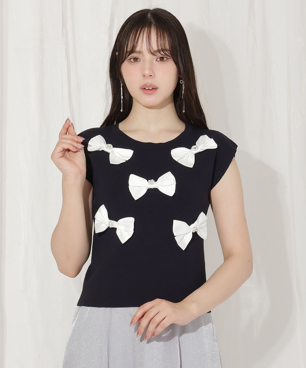 WILLSELECTION「ランダムサテンリボンプルオーバー」|Tシャツ・カットソー|