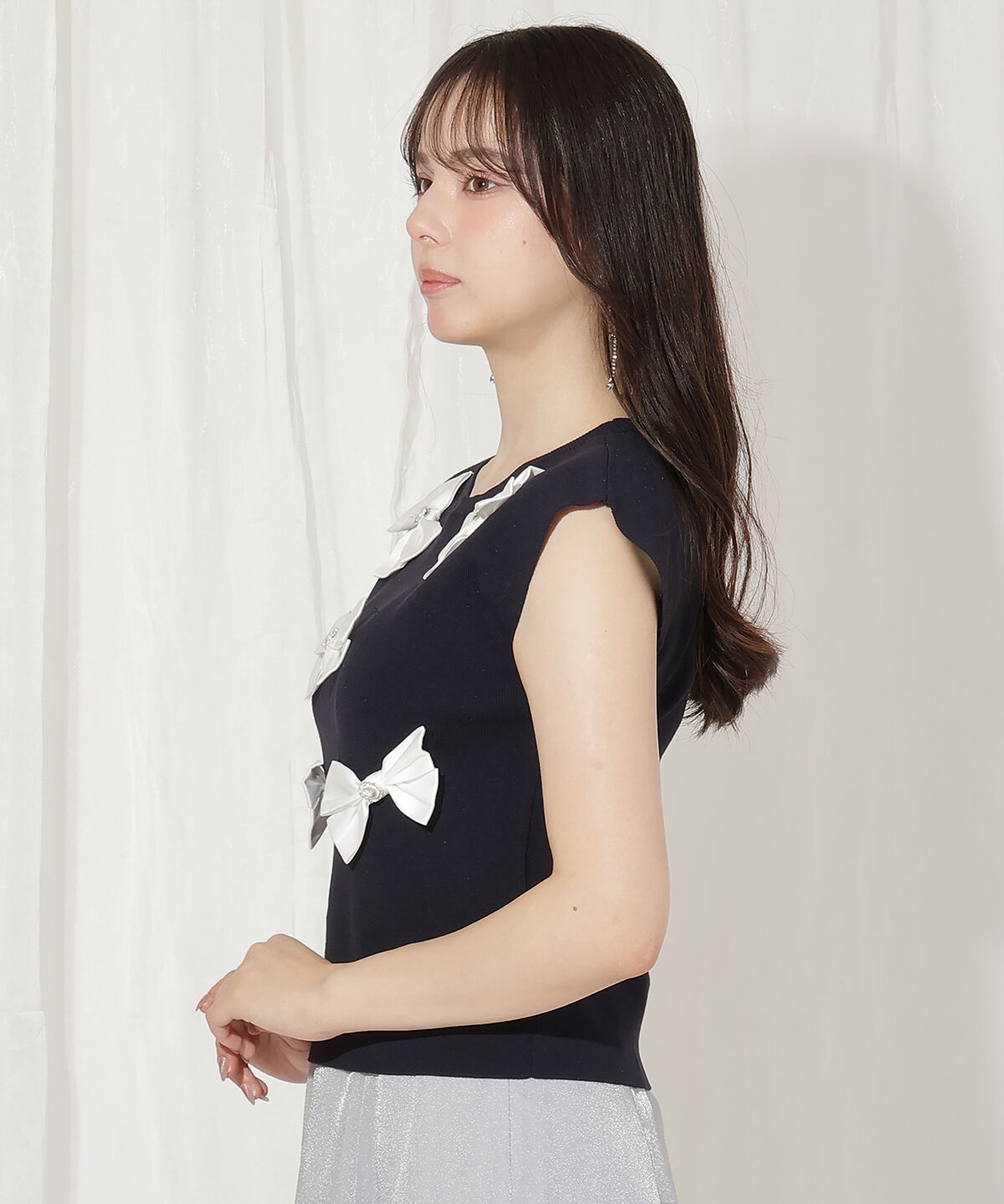 WILLSELECTION「ランダムサテンリボンプルオーバー」|Tシャツ・カットソー|