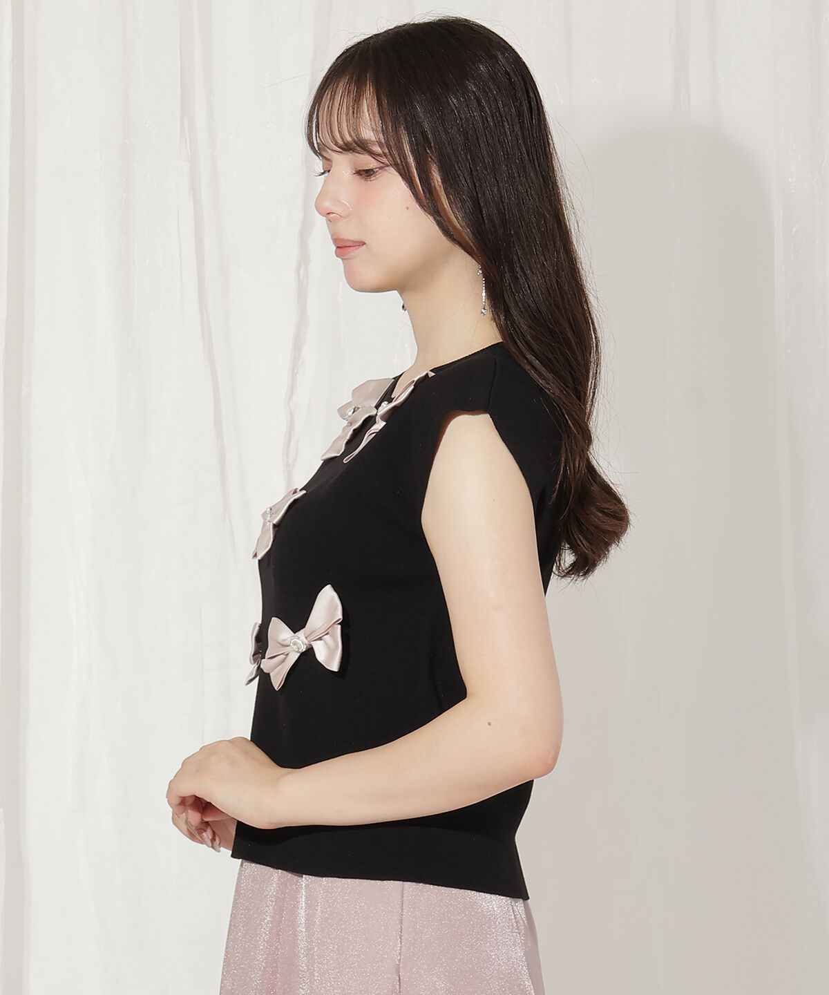 WILLSELECTION「ランダムサテンリボンプルオーバー」|Tシャツ・カットソー|