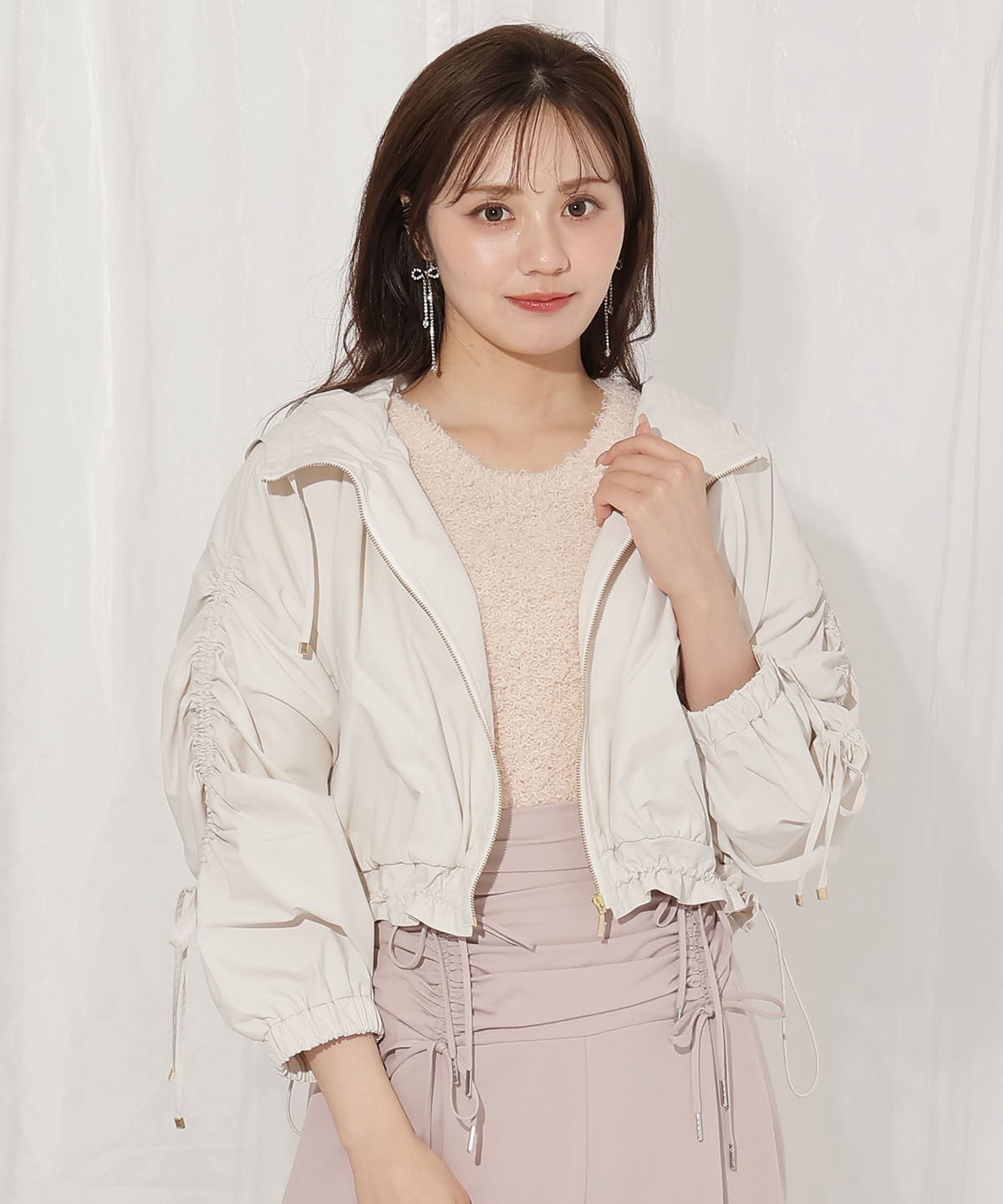 WILLSELECTION「ボリュームスリーブショートブルゾン」|ブルゾン・スタジャン|