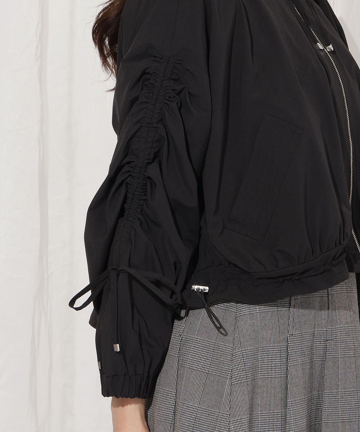 WILLSELECTION「ボリュームスリーブショートブルゾン」|ブルゾン・スタジャン|