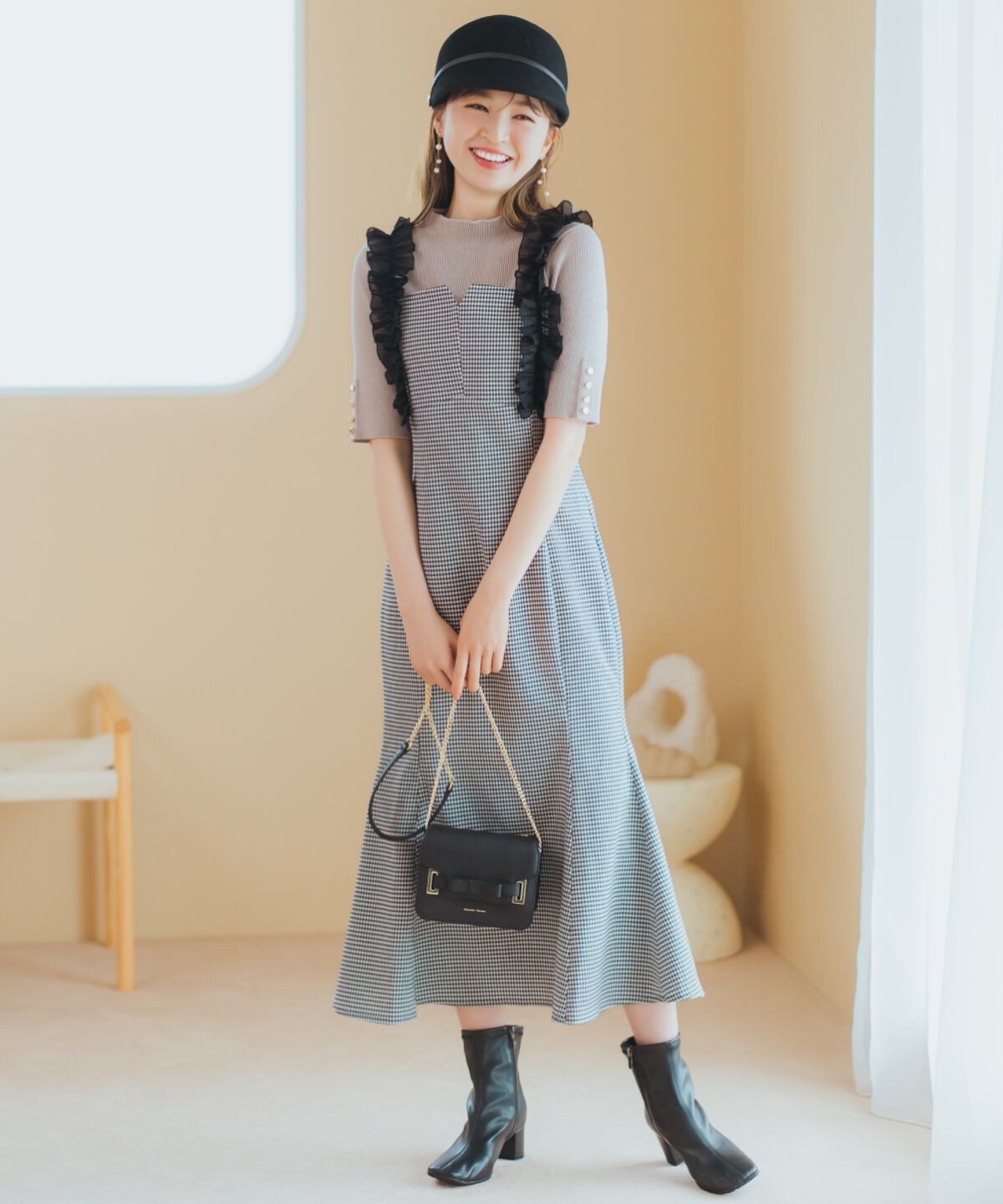 WILLSELECTION「袖口ボタンボトルネックリブニット」|ニット・セーター|