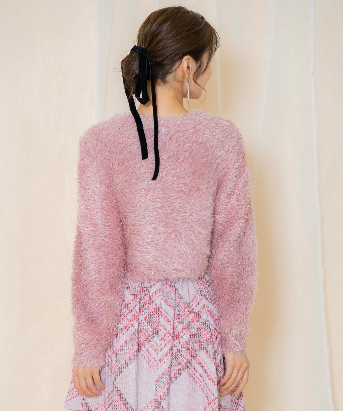 WILLSELECTION「シャギーラメカーディガン」|カーディガン|