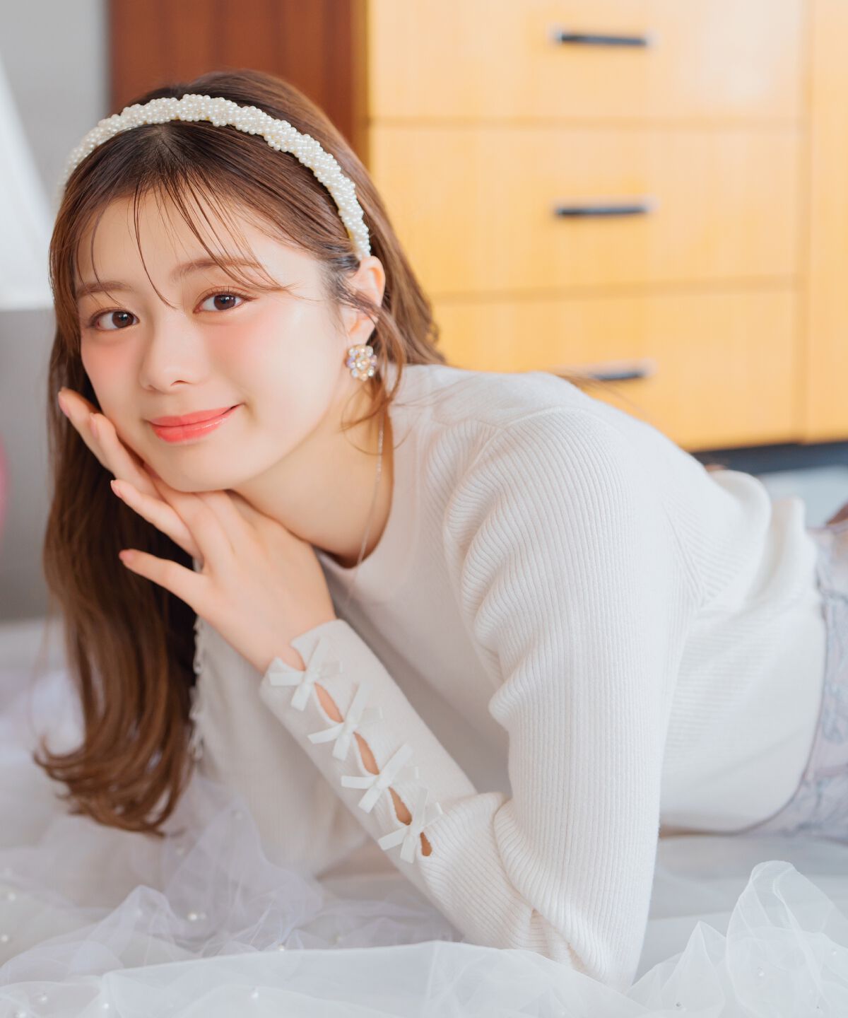 WILLSELECTION「袖リボンボトルネックニット」|ニット・セーター|