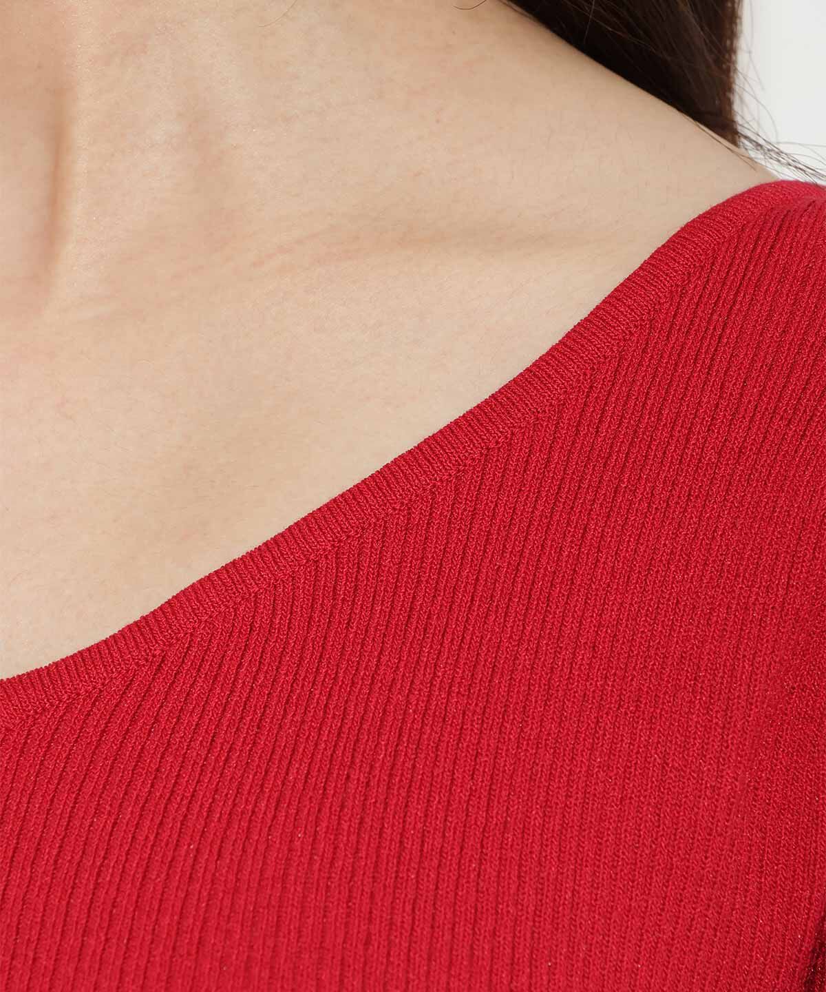 WILLSELECTION「ハートネックニットプルオーバー」|ニット・セーター|