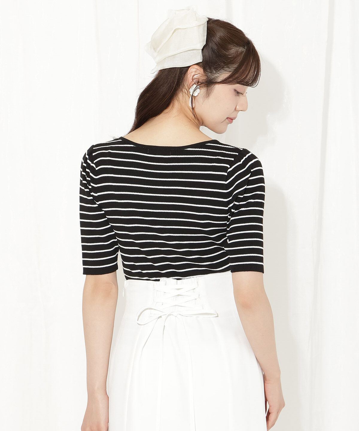 WILLSELECTION「ハートネックニットプルオーバー」|ニット・セーター|