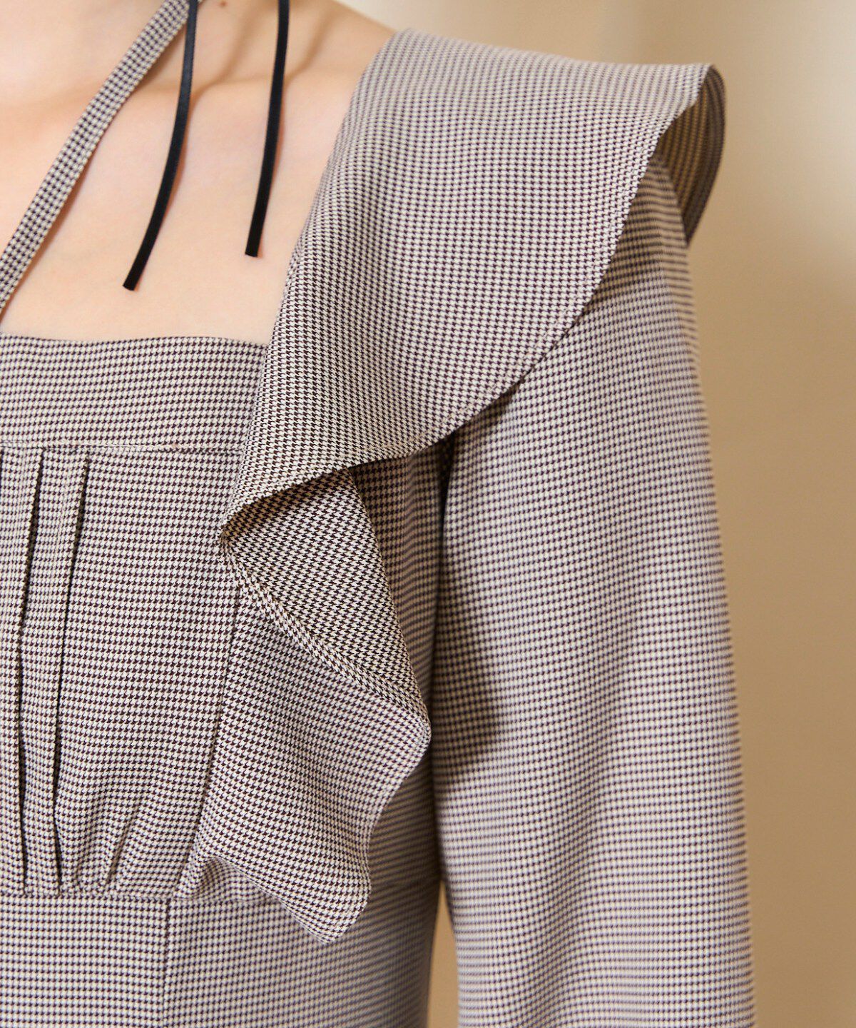 WILLSELECTION「ネックリボンギャザー切り替えワンピース」|ワンピース|