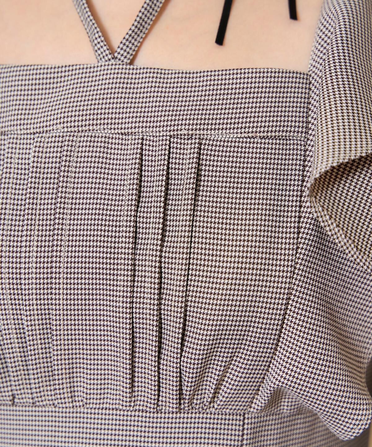 WILLSELECTION「ネックリボンギャザー切り替えワンピース」|ワンピース|